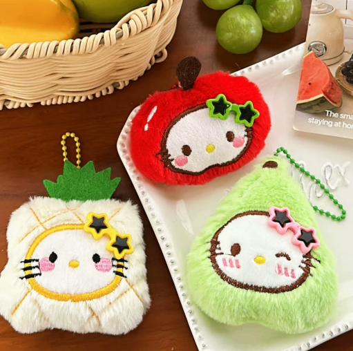 LLavero Sanrio-Hello Kitty Fruit