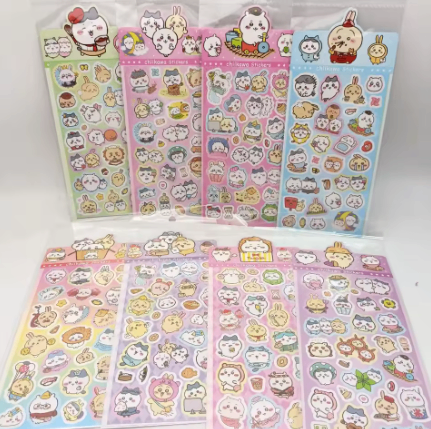 Plancha de Stickers Chiikawa